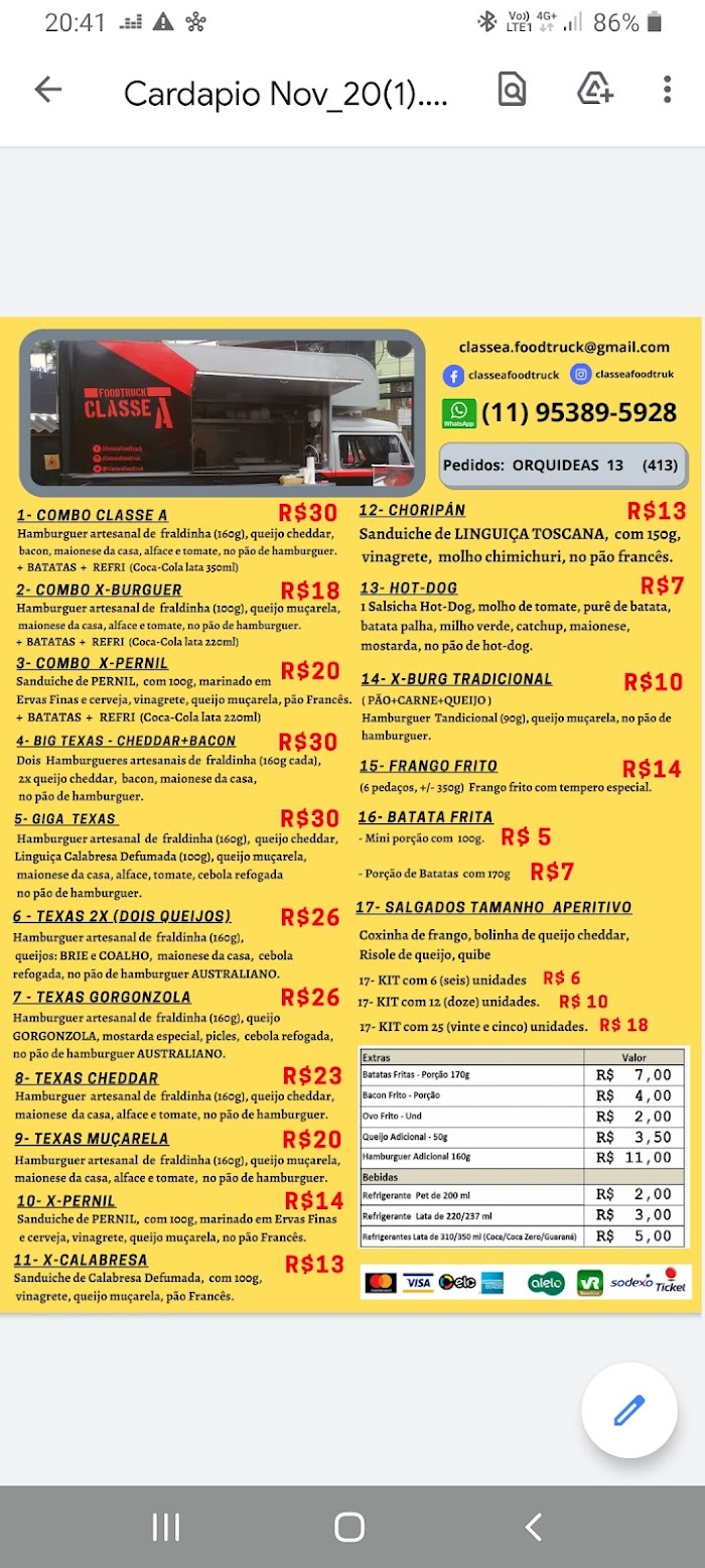 Classe A Foodtruck
