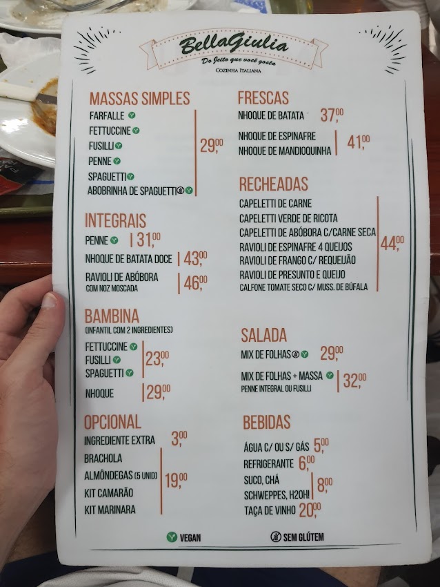 BellaGiulia – Massas e saladas feitas do seu jeito!